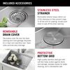 24&rdquo; Workstation Undermount Single Bowl 16 Gauge Stainless Steel&nbsp;Laundry&nbsp;Utility&nbsp;Kitchen Sink with&nbsp;WorkFlow&trade; Ledge and Accessories